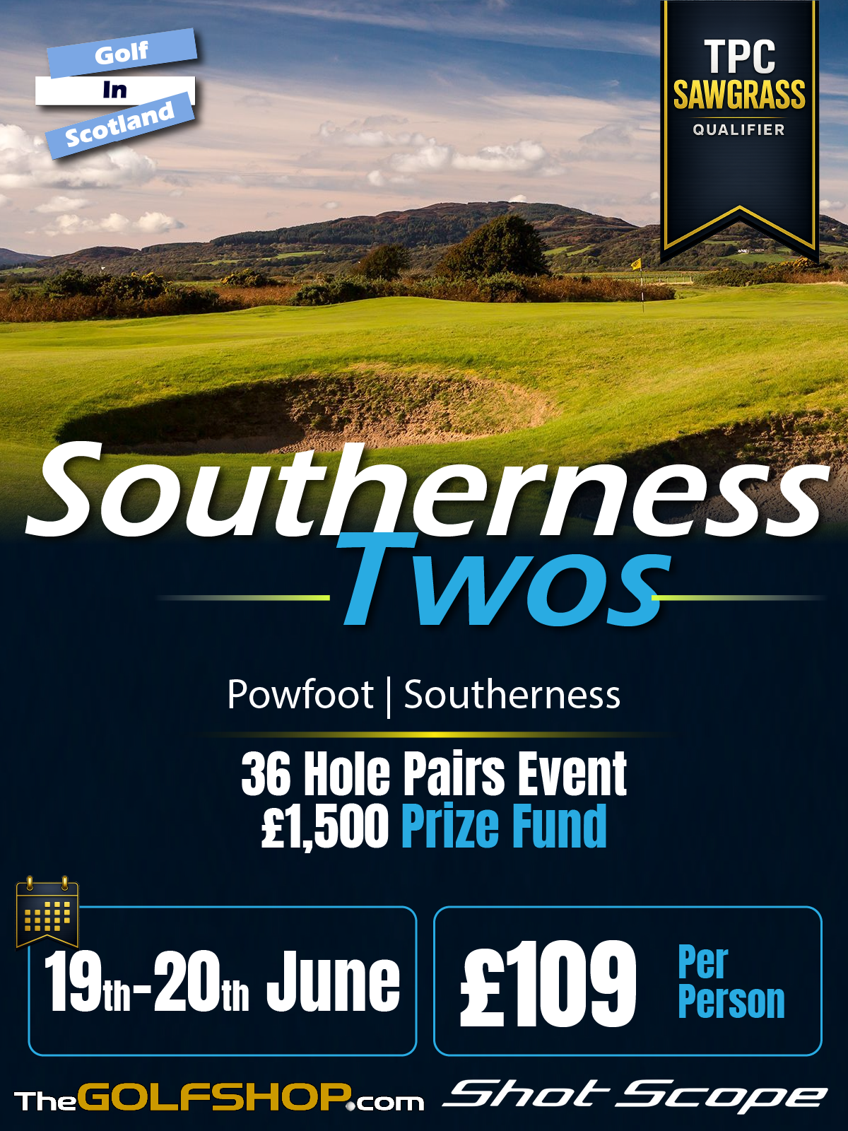 Southerness Twos event artwork